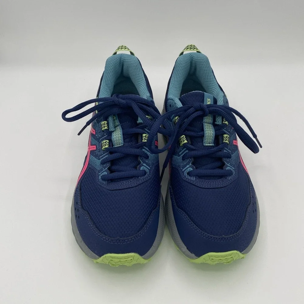 Asics‎ Big Kids Pre Venture 9 Sneakers Navy Pink Green Size 5 New Without Box